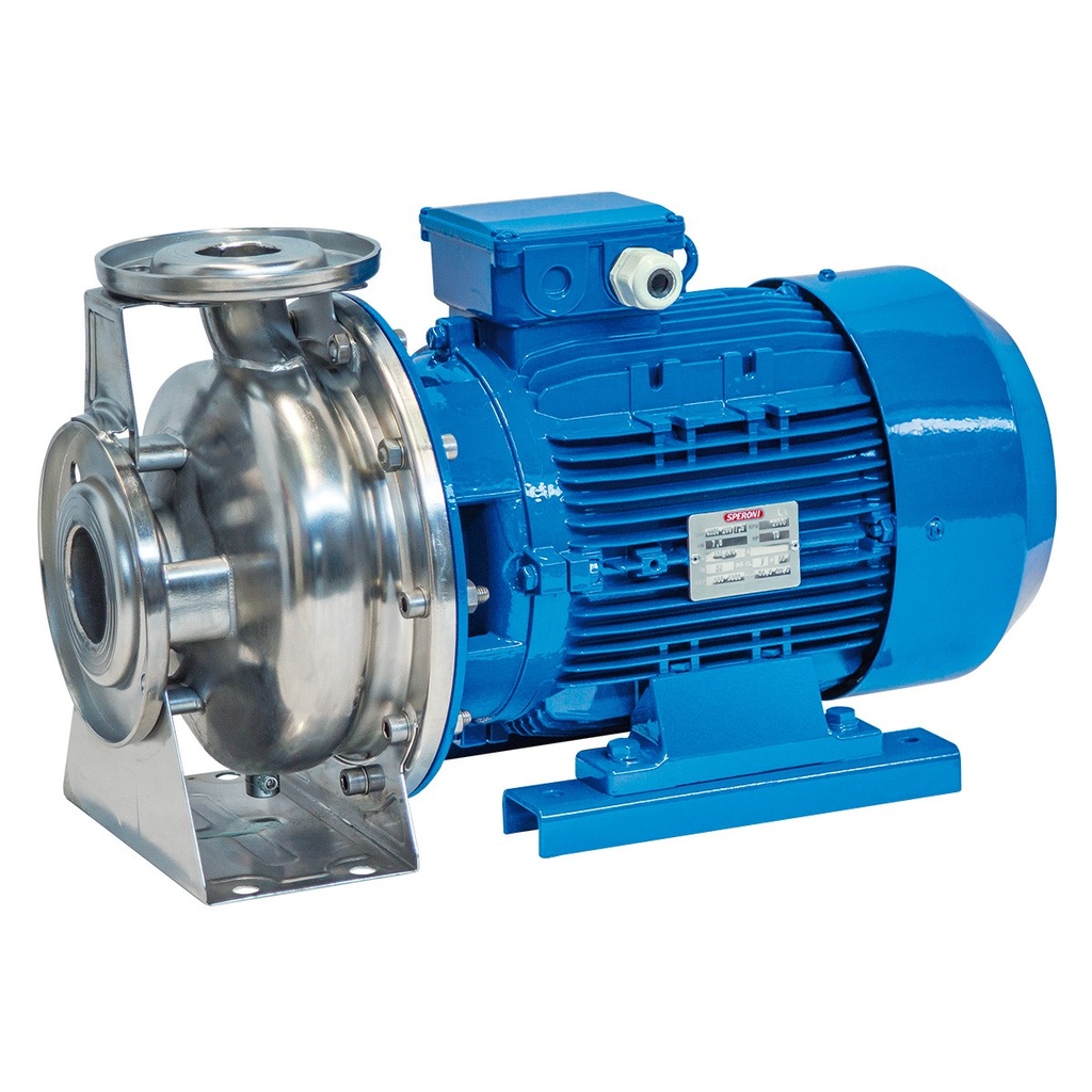 Speroni CX 50-125/4 RVS centrifugaalpomp voor landbouw en voeding, 230/400 V, 4 kW, 1.100 l/min, 27 m