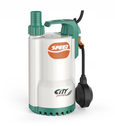 Citypumps Speed 70 dompelpomp voor schoon water met vlotter, 230 V, 260 l/min, 10 m