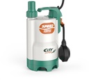 Citypumps Speed Vortex dompelpomp voor vuil water met vlotter, 230 V, 180 l/min, 6,5 m