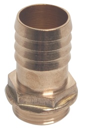 Messing slangpilaar 1 1/4" buitendraad, slang 32 mm