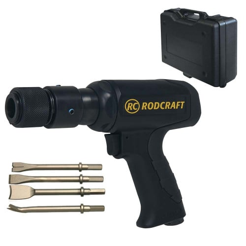 Rodcraft RC 5185K-M beitelhamer voor metaal, in koffer met 4 beitels