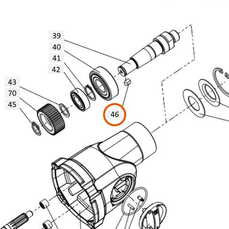 Collomix spie AB 5 x 5 x 8,5 (DIN 6885) voor Xo 4, Xo 6 en LevMix