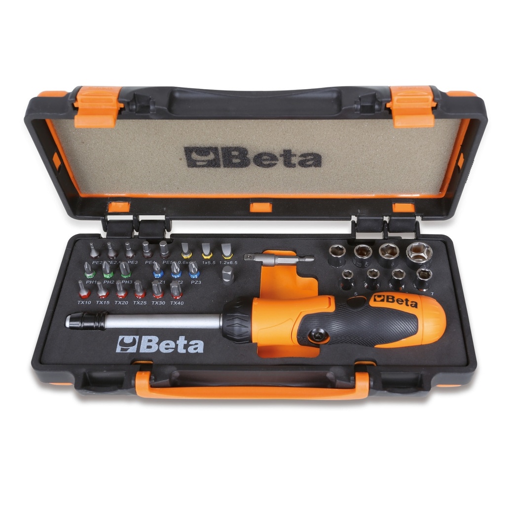 Beta | 860/C38P | Omschakelbare ratelschroevendraaier met 27 bits | 008600878