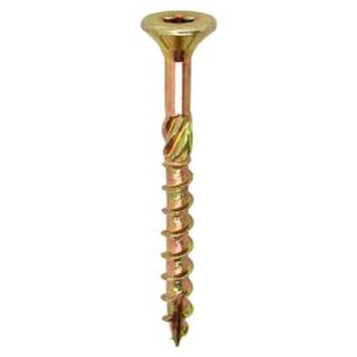 [61445401] Woodies Ultimate houtschroef Ø4,5 mm platverzonken Torx TX20 geelverzinkt