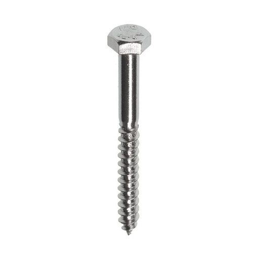 [83700800251] Steelies houtdraadbout Ø8,0 mm RVS A4 (DIN 571) (25 mm)
