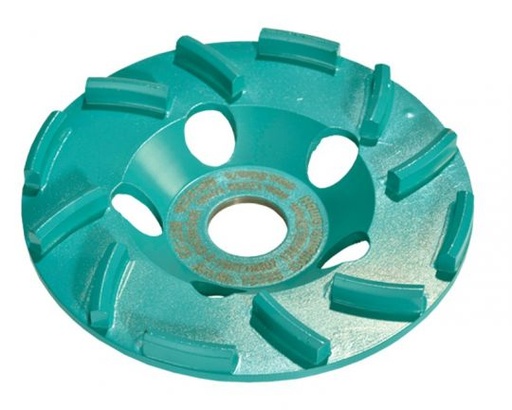 [19295] Collomix Slijpkom BST 125 Cyclon (turquoise), Ø 125 mm, H = 22 mm, b.v. voor oud beton, harde dekvloer, incl. lamellenring-set