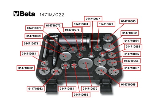 [014710064] Beta | 1471PN R4 | Handremadapter voor 1471PN | 014710064