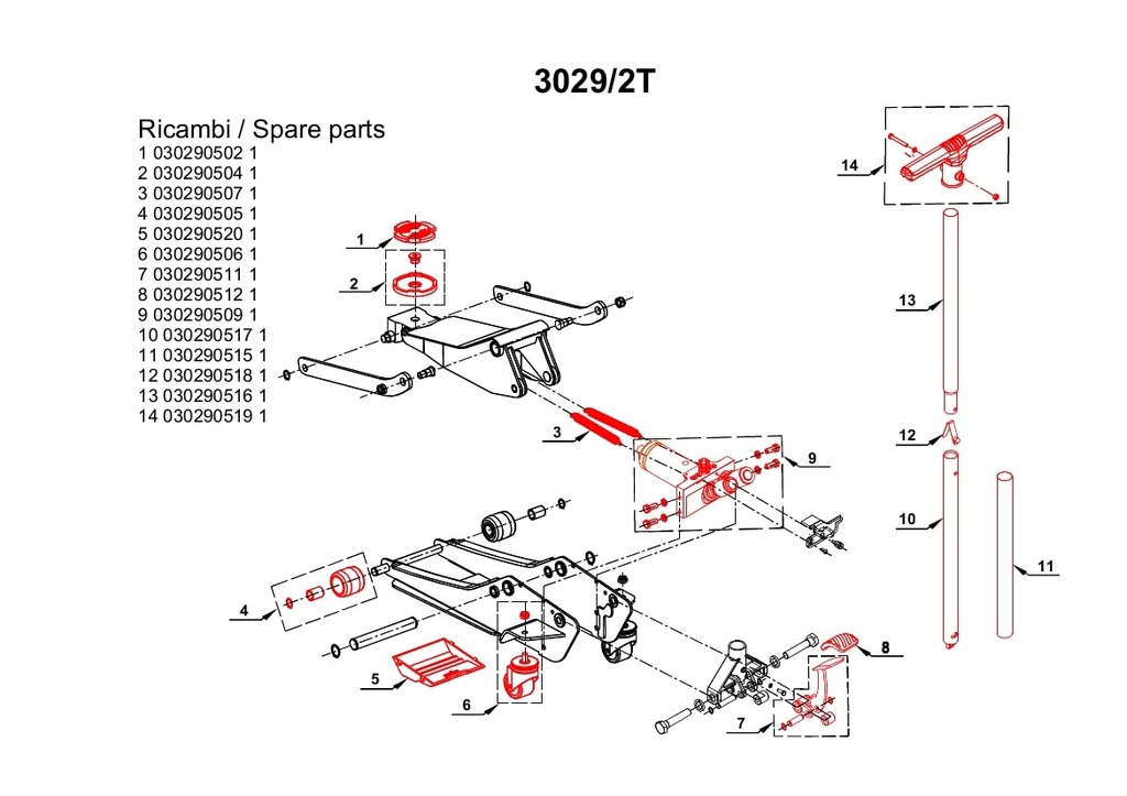 [030290509] Hydraulische Groepen voor 3029/2T/R9