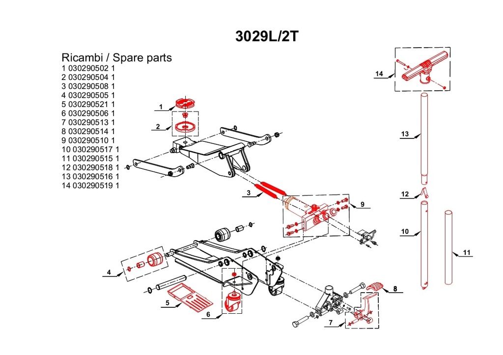 [030290510] L/r10-hydraulische Groepen voor 3029/2T