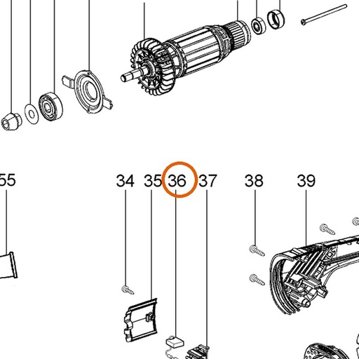 Collomix koolborstelset 230 V voor CMG 2600