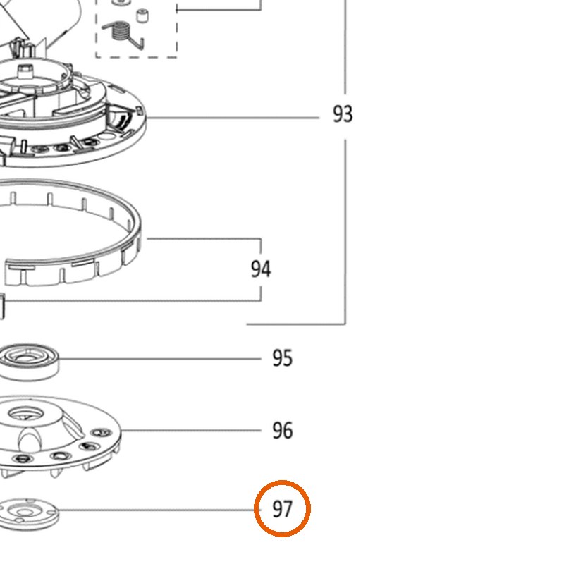 Collomix flensmoer M14 voor CMG 1700 en CMG 2600
