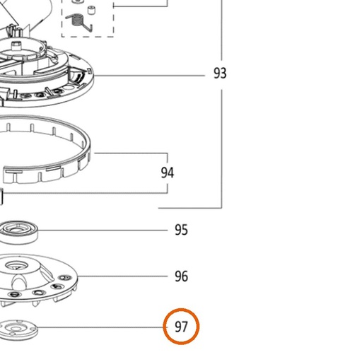 Collomix flensmoer M14 voor CMG 1700 en CMG 2600