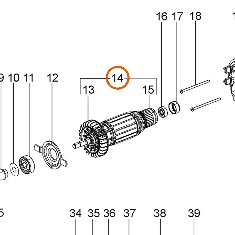 Collomix rotor 230 V voor CMG 2600