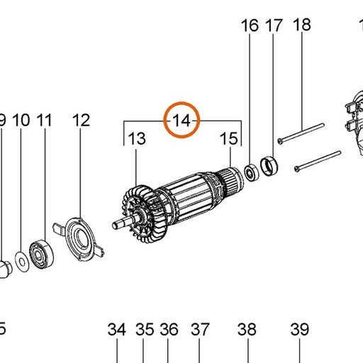 Collomix rotor 230 V voor CMG 2600