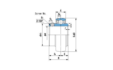 Nachi UC217 lagerinsert voor as 85 mm