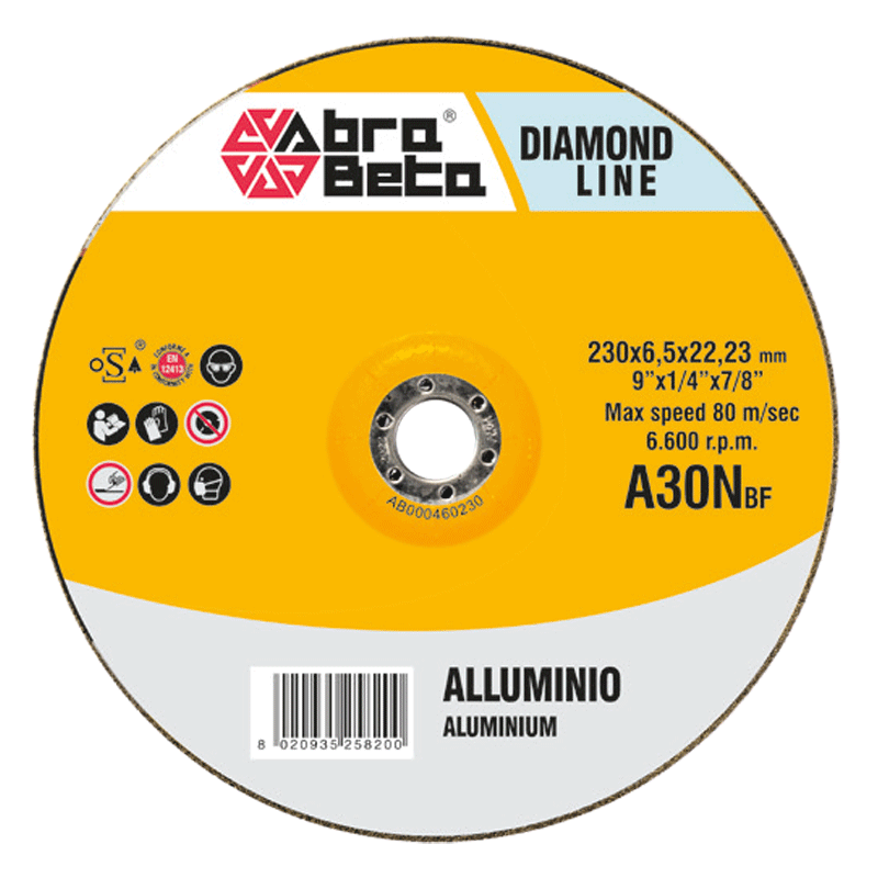Abra Beta dunne doorslijpschijf vlak voor aluminium, messing en brons (A30N)