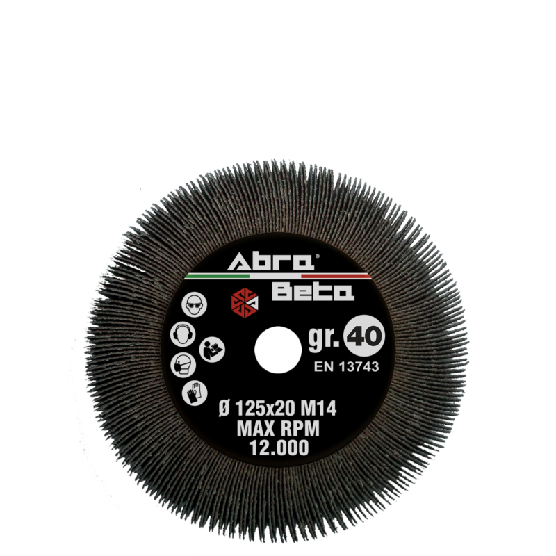 Abra Beta lamellenwiel 125 x 20 mm met M14, korund