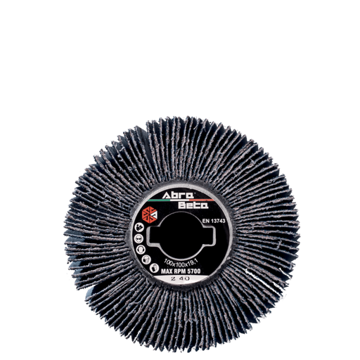 Abra Beta satineerwiel 100 x 100 mm, asgat 19 mm, zirkoon