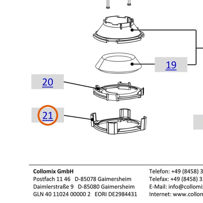 Collomix luchtuitlaatring (21264)