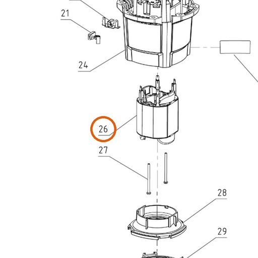 Collomix stator 230 V voor Xo 4 (21441)
