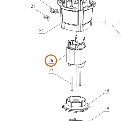 Collomix stator 230 V voor Xo 6