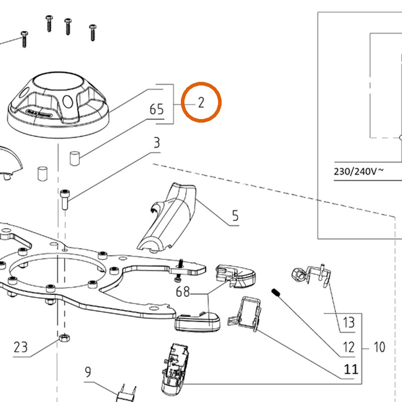 Collomix motorkap voor Xo 4 (21466)