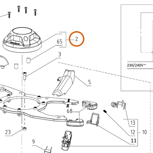 Collomix motorkap voor Xo 4 (21466)