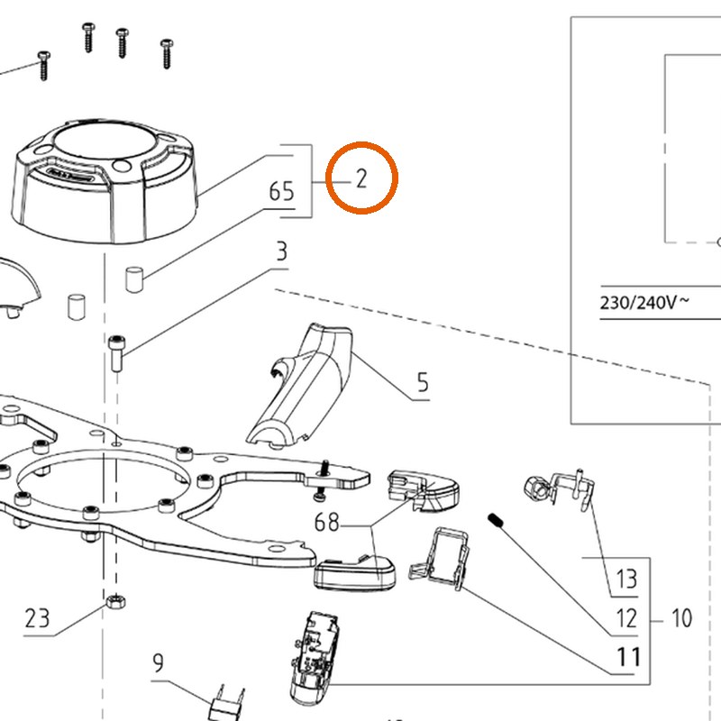 Collomix motorkap voor Xo 6 (21467)