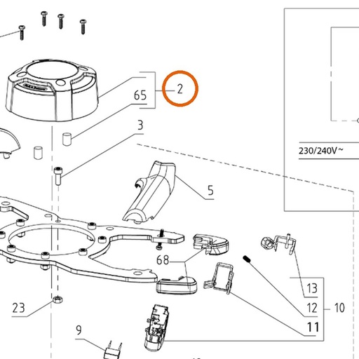 Collomix motorkap voor Xo 6 (21467)