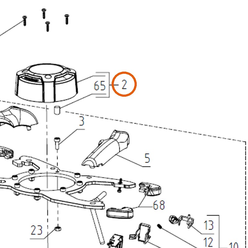 Collomix motorkap voor Xo 55 duo (21470)