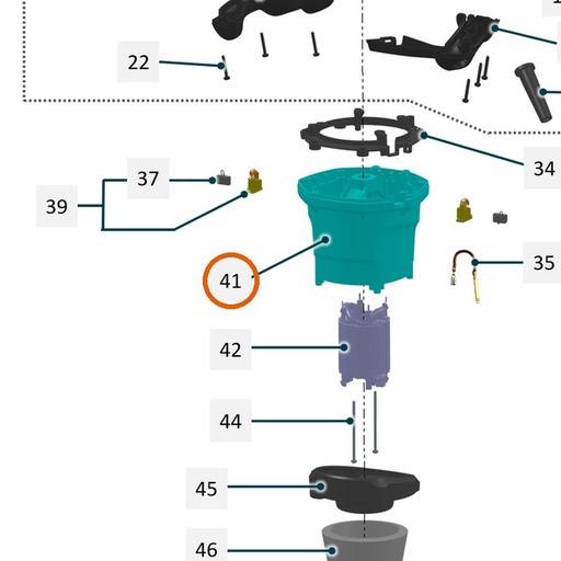 Collomix motorhuis D58,5 voor XQ1