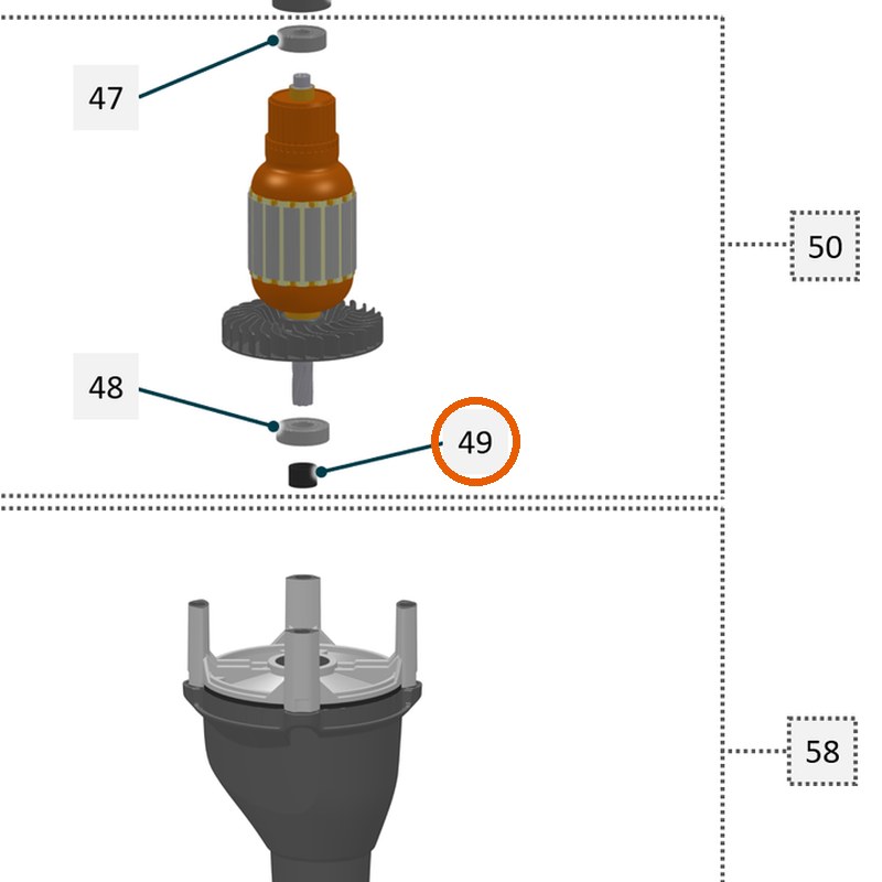 Collomix afdichtbus D11 voor XQ4, XQ6 en oneMIX 340