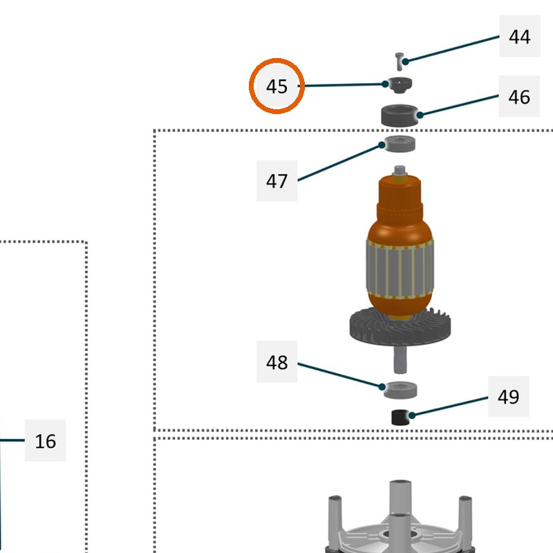 Collomix tachoring voor XQ4, XQ6 en oneMIX 340