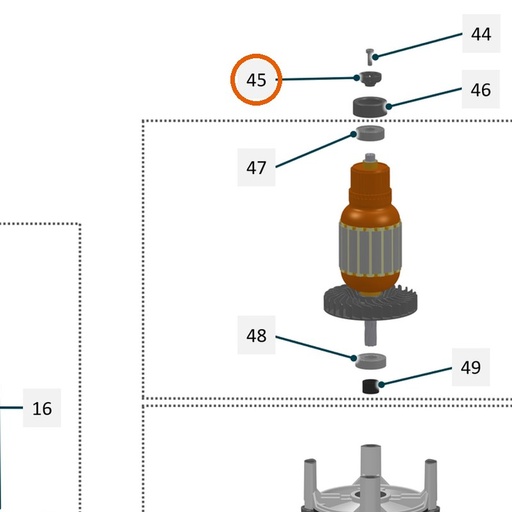Collomix tachoring voor XQ4, XQ6 en oneMIX 340