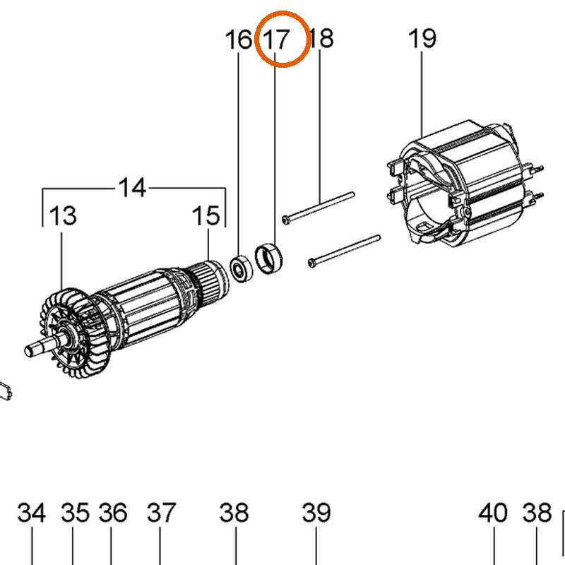 Collomix rubberlager voor CMG 2600