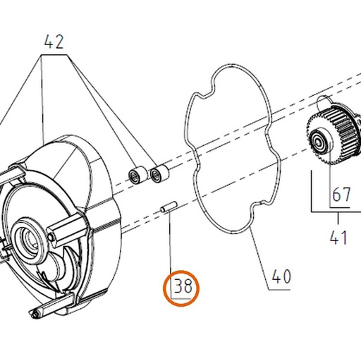 Collomix cilinderpen Ø4 x 14 m6 (DIN 6325) voor Xo 33 duo, Xo 55 duo en oneMIX 340