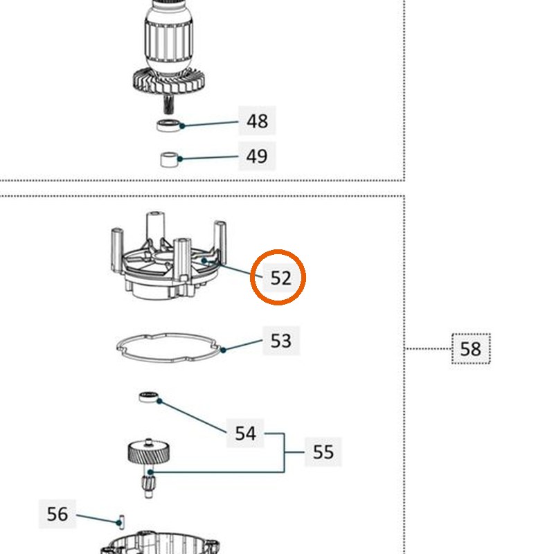 Collomix lagerschild D28 voor oneMIX 340