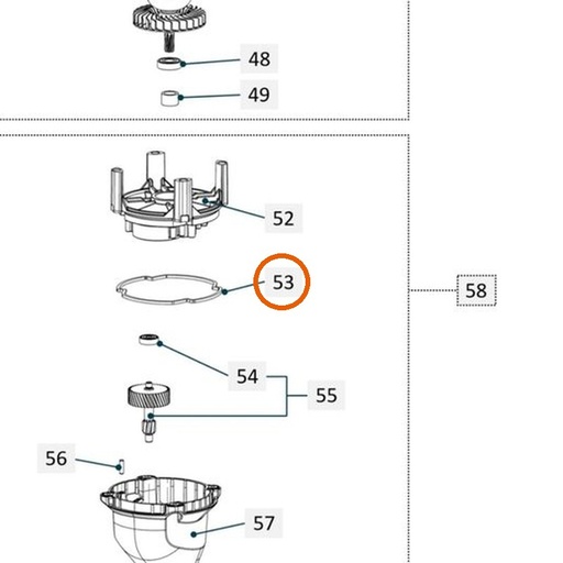Collomix tandwielkastpakking voor oneMIX 340