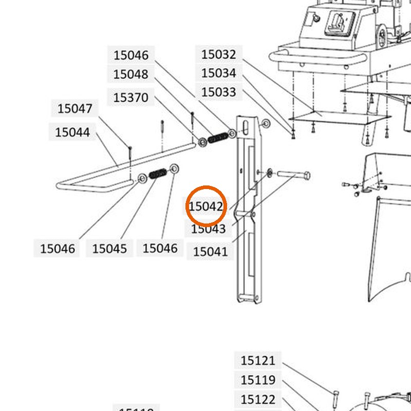 Collomix veerring B12 (DIN 127) voor XM 2-650 en XM 3-900