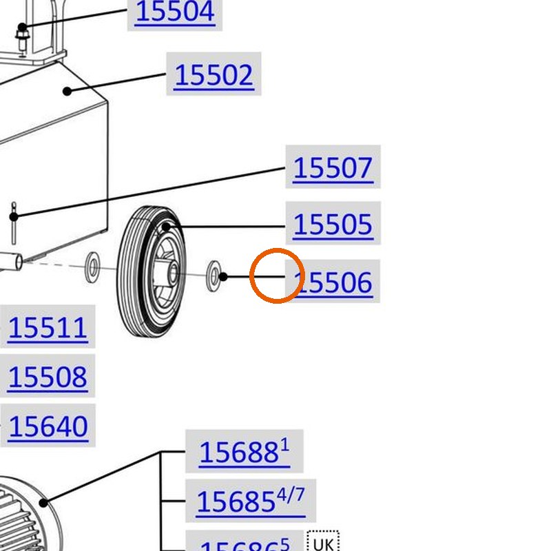 Collomix sluitring A21 (DIN 125)