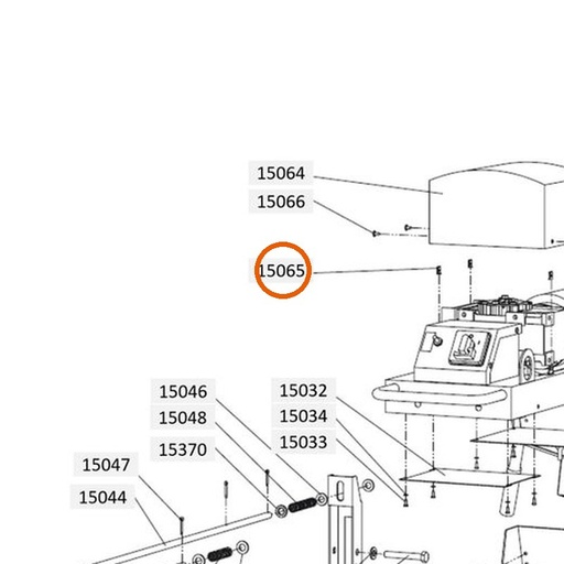 Collomix plaatmoer 4,8 mm 15 mm lang voor XM 2-650 en XM 3-900