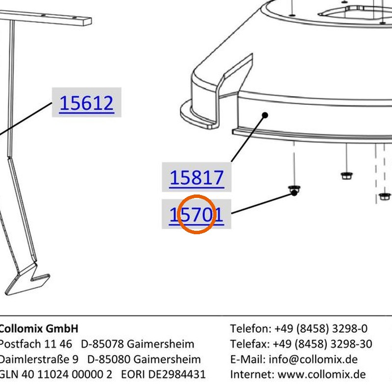 Collomix Tensilock-borgmoer M6