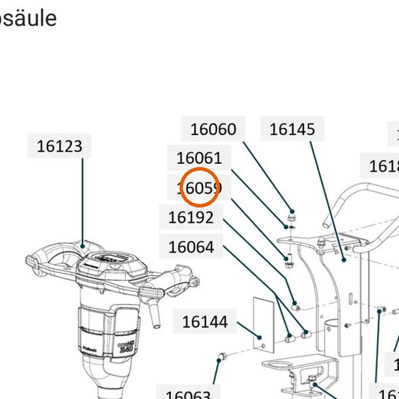 Collomix Tensilock-bout M8 x 20 voor oneMIX 340