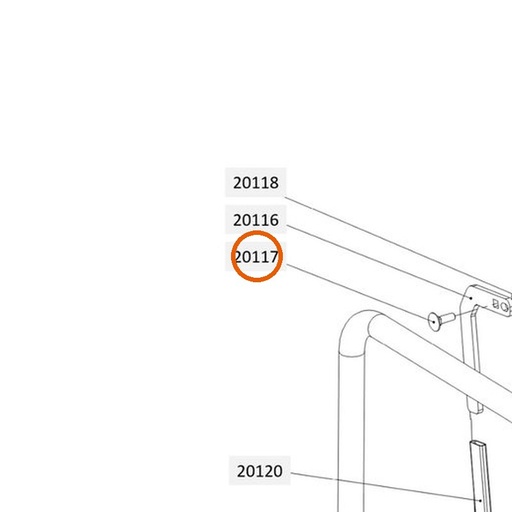 Collomix slotbout M8 x 25 (DIN 603) voor LevMix