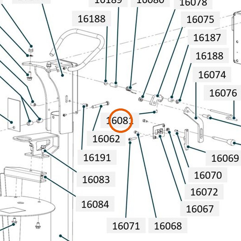 Collomix stelschroef M6 x 10 (DIN 914) voor oneMIX 340 en CMG 2600