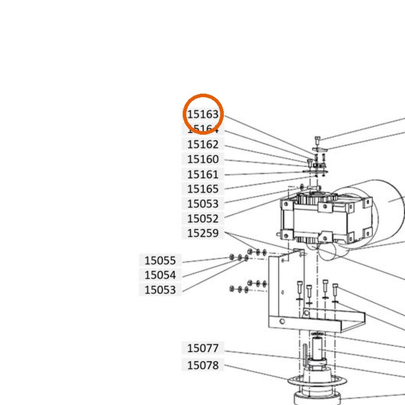 Collomix bolkopschroef M3 x 16 RVS A2 (DIN 7985) voor XM 2-650 en XM 3-900