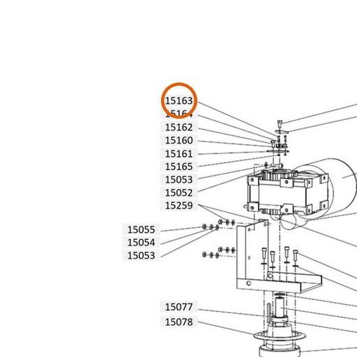 Collomix bolkopschroef M3 x 16 RVS A2 (DIN 7985) voor XM 2-650 en XM 3-900