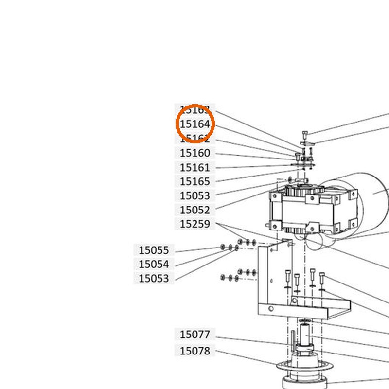 Collomix veerring B3 (DIN 127) voor XM 2-650 en XM 3-900