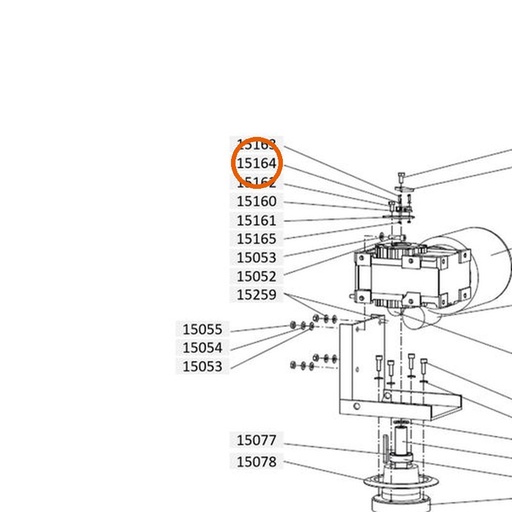 Collomix veerring B3 (DIN 127) voor XM 2-650 en XM 3-900