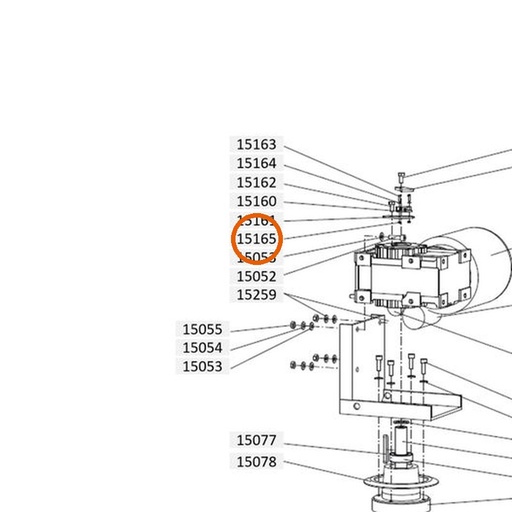 Collomix zeskantmoer M3 RVS A2 (DIN 934) voor XM 2-650 en XM 3-900